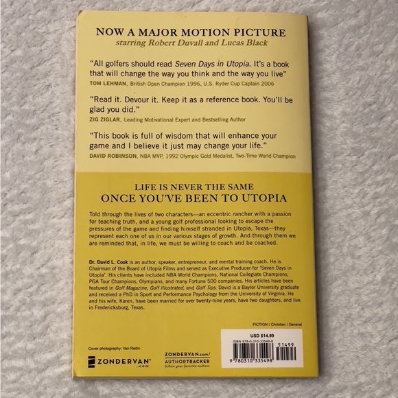 Seven Days In Utopia Paperback Book - Picture 3 of 3